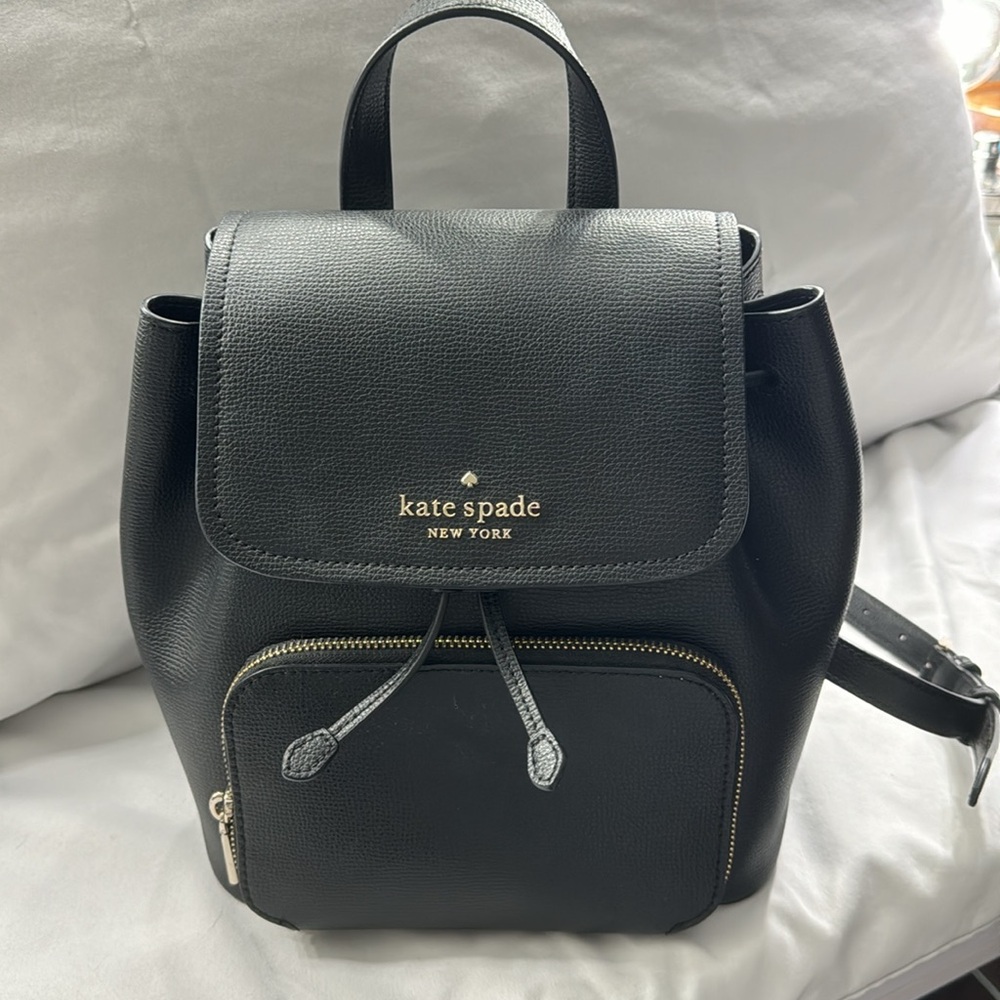 Kate Spade black leather backpack - Picture 5 of 10